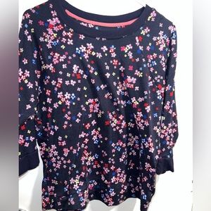 Room Service navy blue flower sweater
